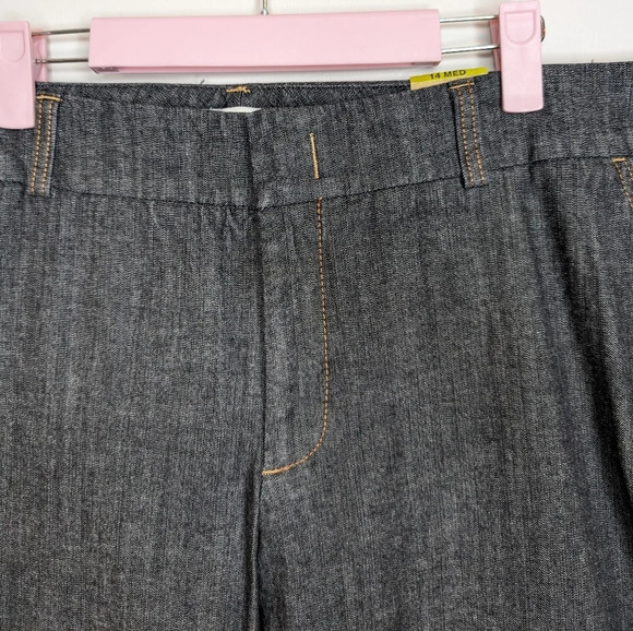 NWT Dockers Low Rise Slightly Curvy Iconic Khaki Grey Wash Denim Trouser Pant 14 - Picture 6 of 12